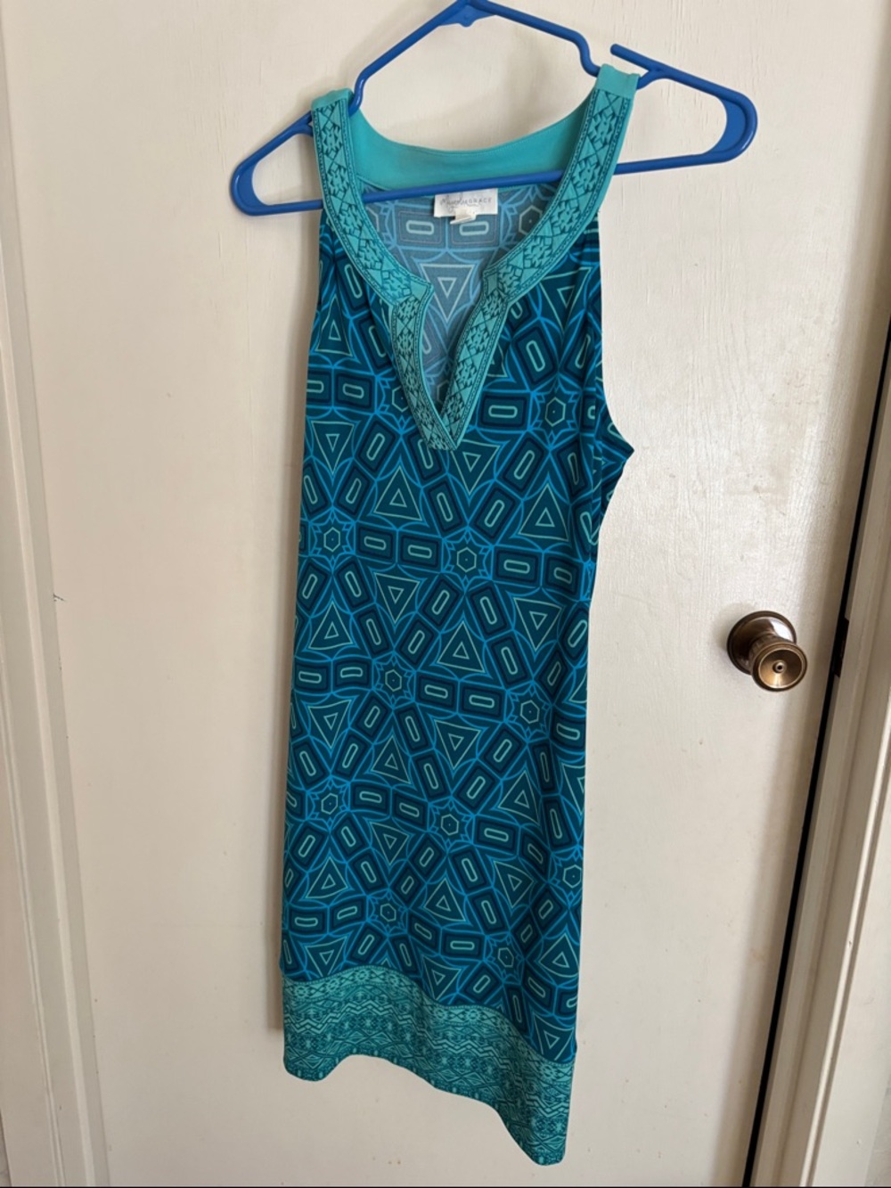 Magnolia Teal & Aqua Patterned Sundress